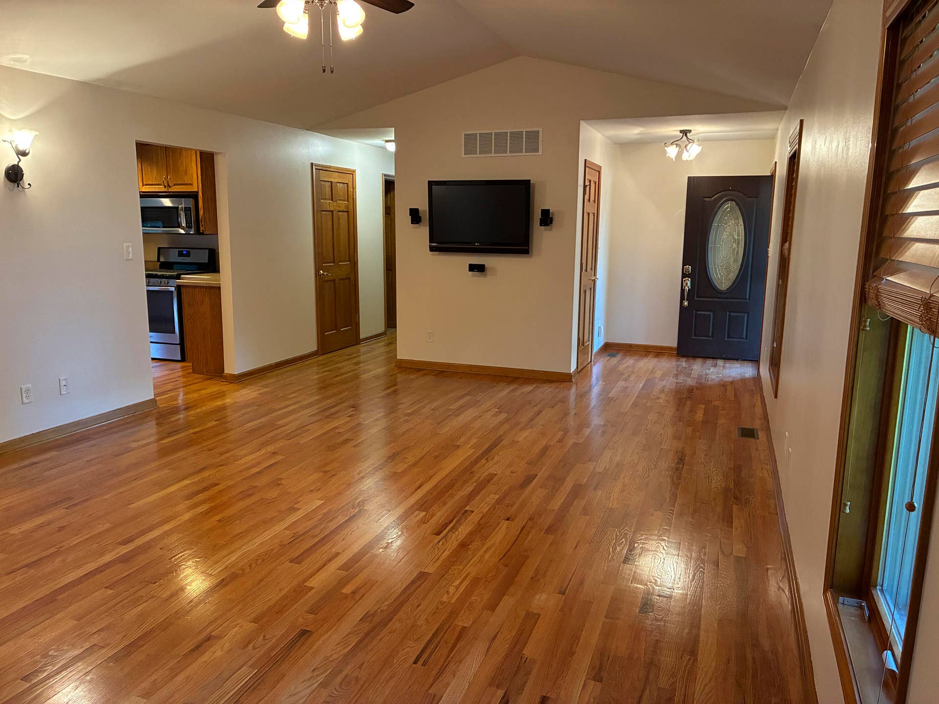 Living room to foyer