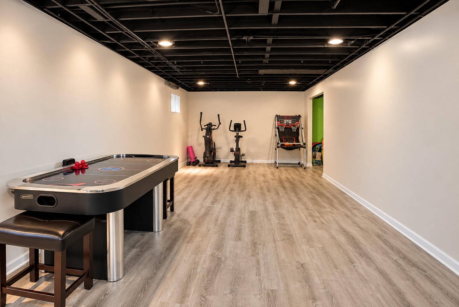 Finished Basement Game Room - Work out R