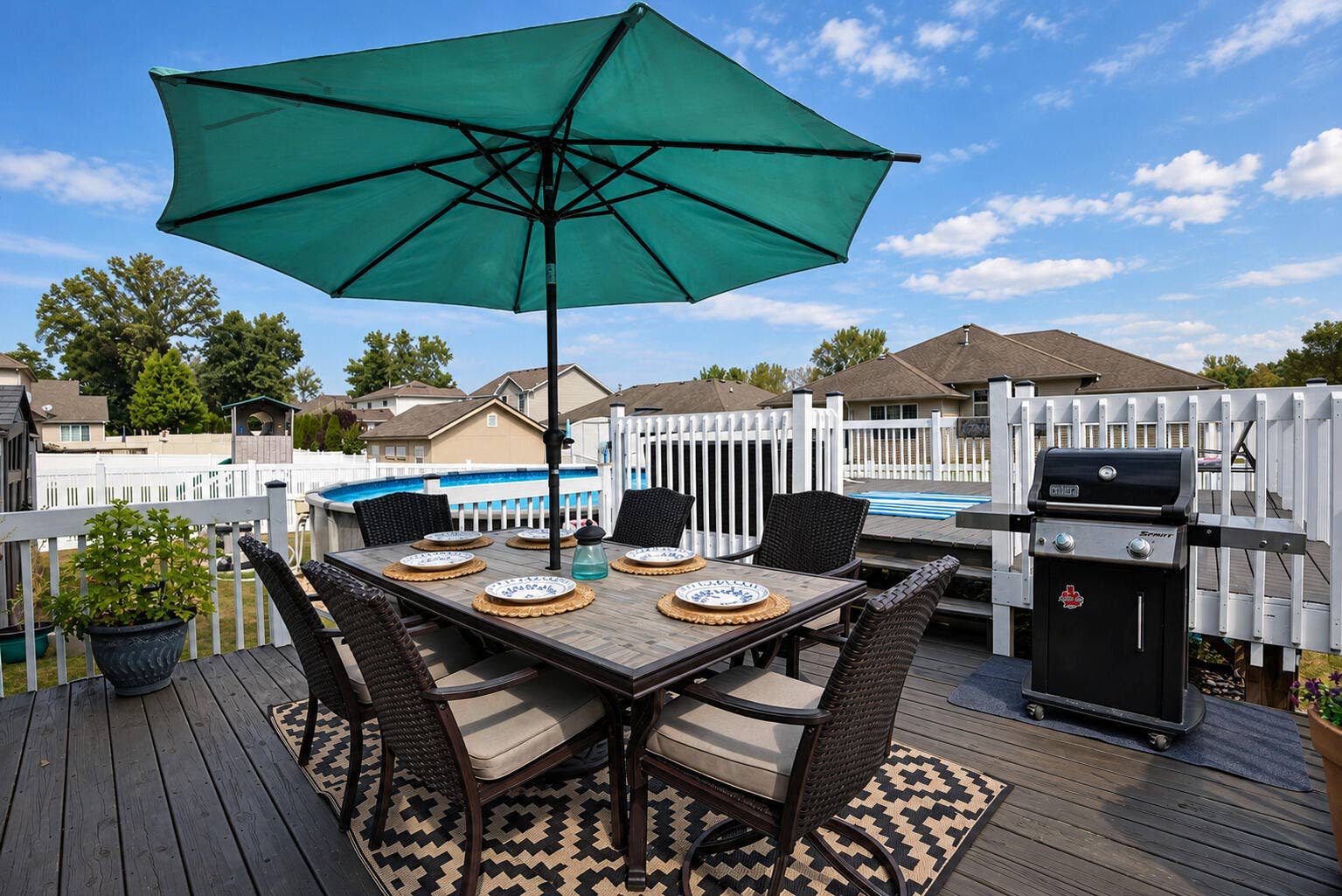Backyard Two-Tier Deck