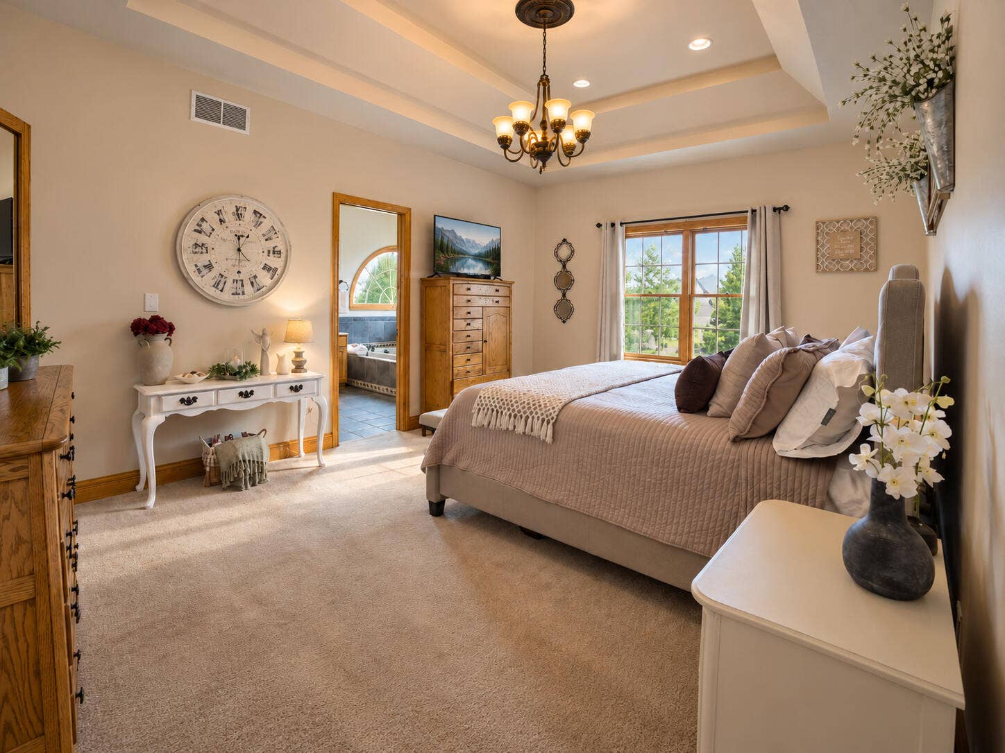Master Bedrom - Master Bath view