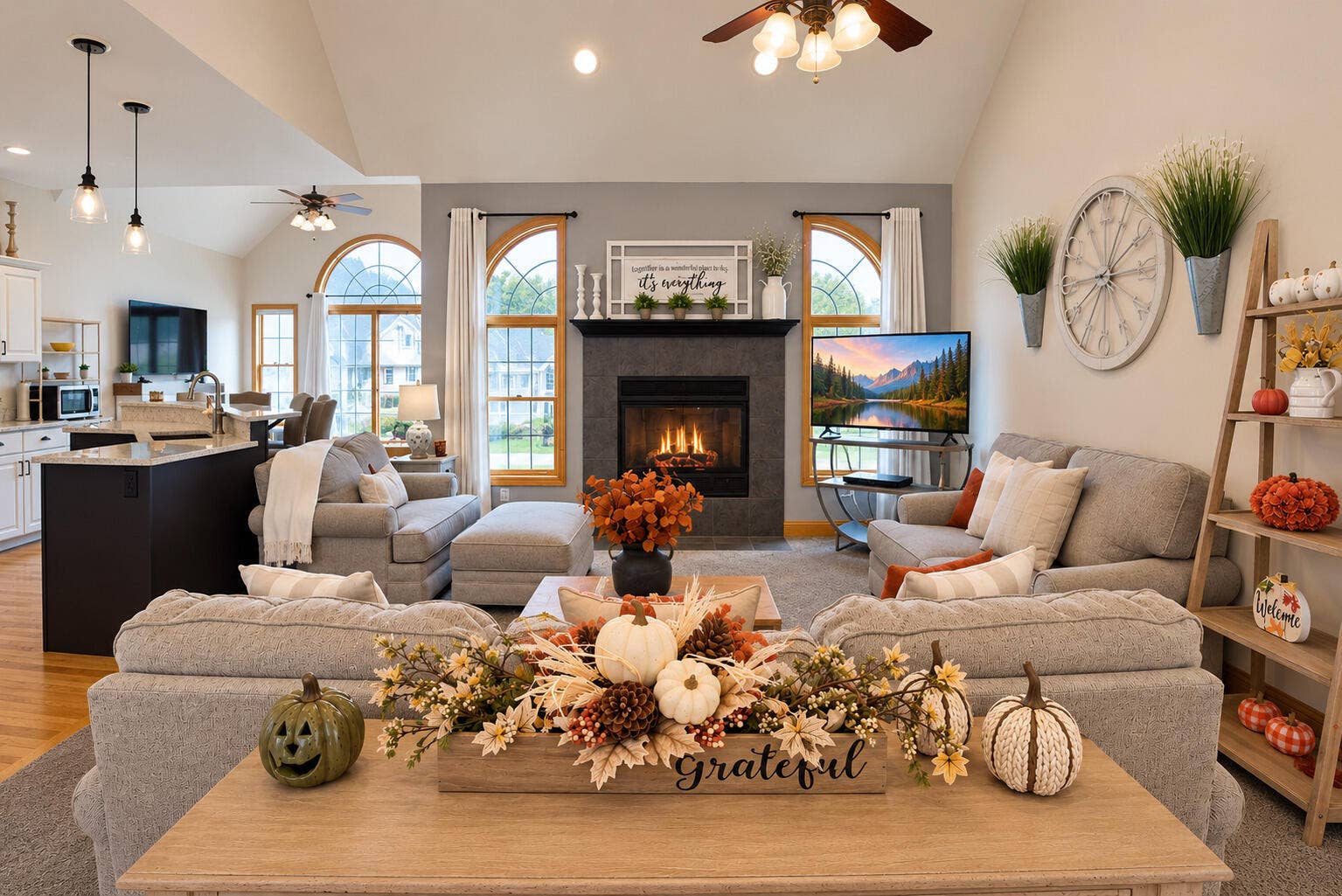 Great Room - Living-Kitchen-Sunroom