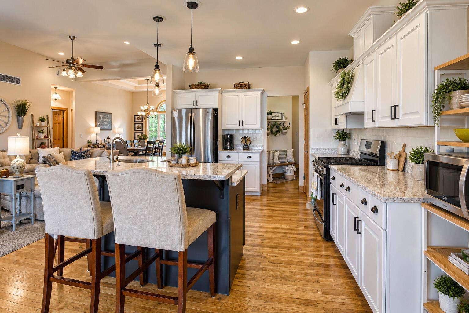 Kitchen - Living Room