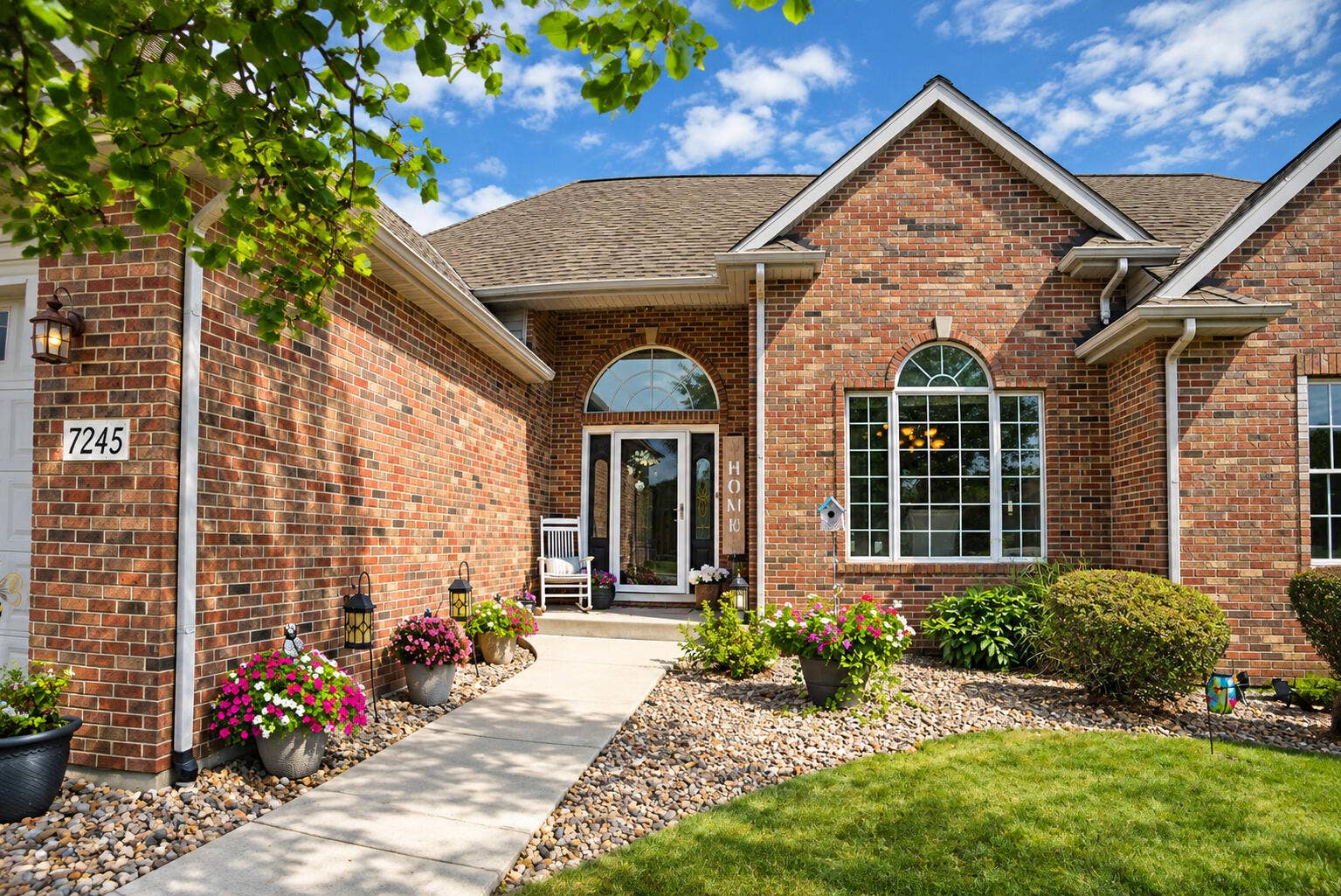 All Brick Front View