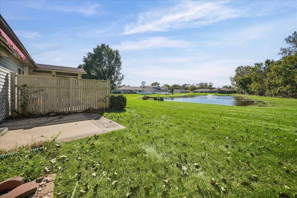 8514 Kleinman Road, Highland, IN 46322 exterior back pond view Kleinman