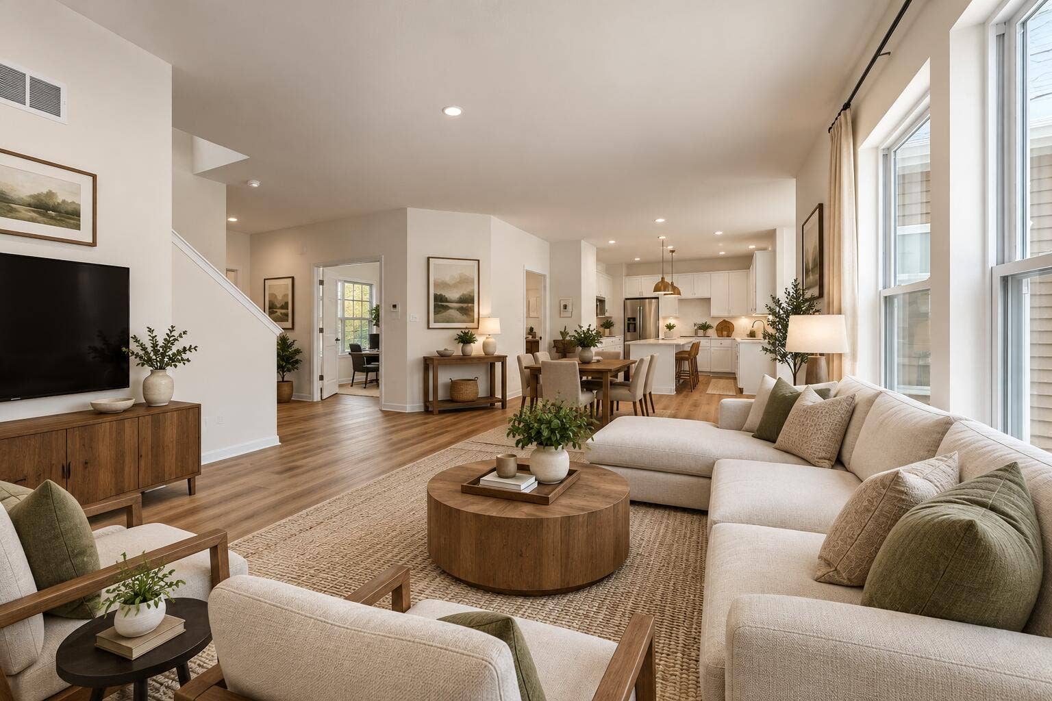 22 Levanno Drive, Crown Point, IN 46307 Warm Scandinavian Open-Concept Interior