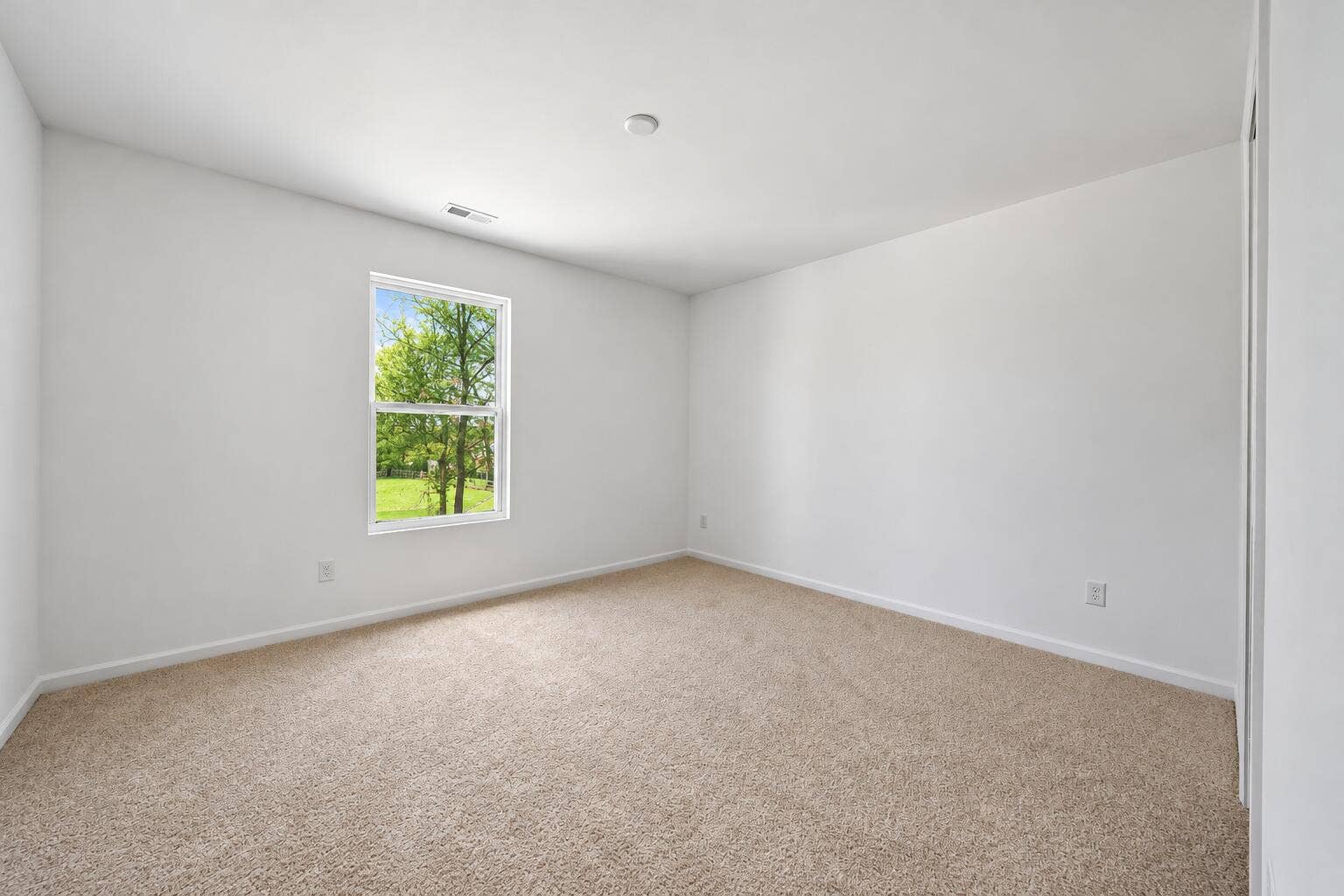 22 Levanno Drive, Crown Point, IN 46307 Bright Empty Bedroom with Garden View
