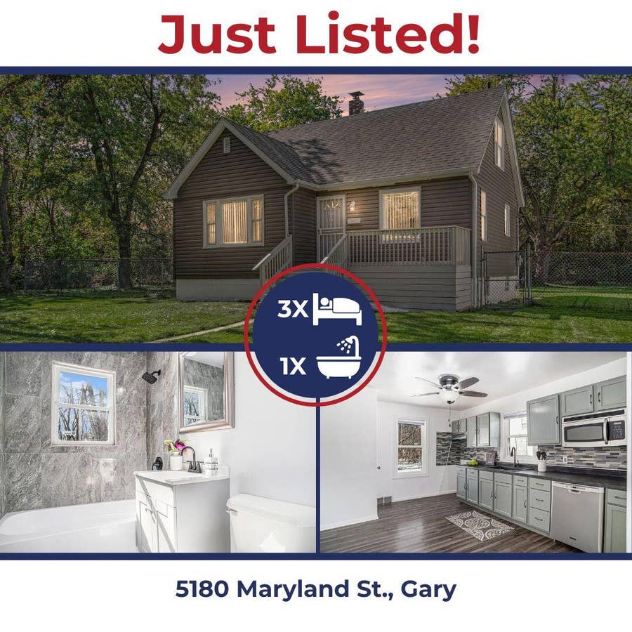 Property photo for 5180 Maryland Street, Gary, IN