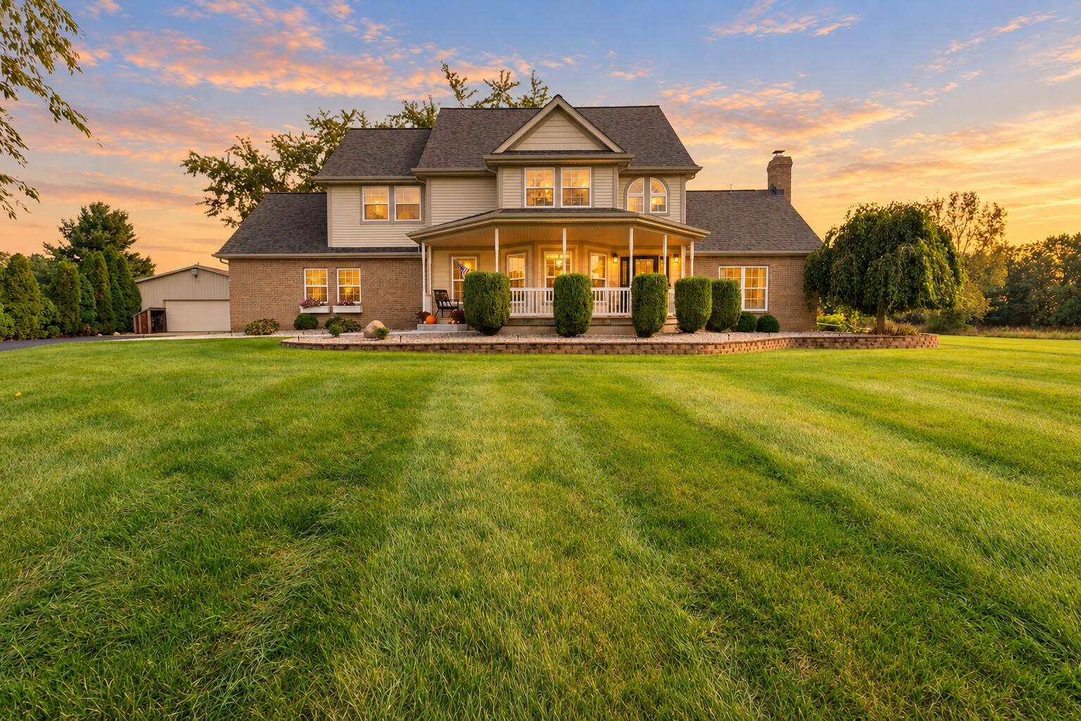 Luxury home in soft sunset light-2