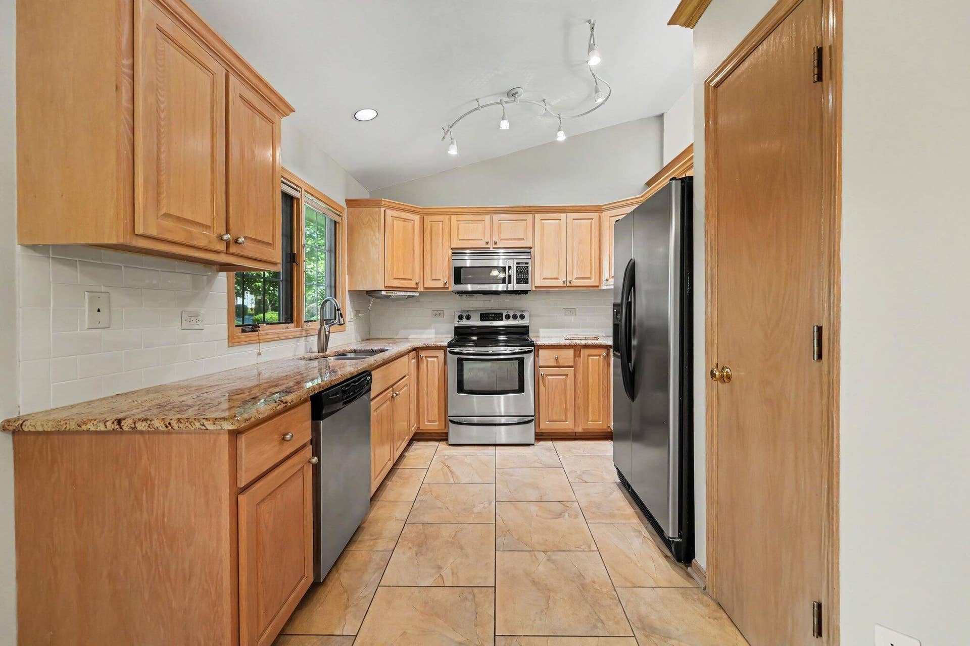 Kitchen with eating area