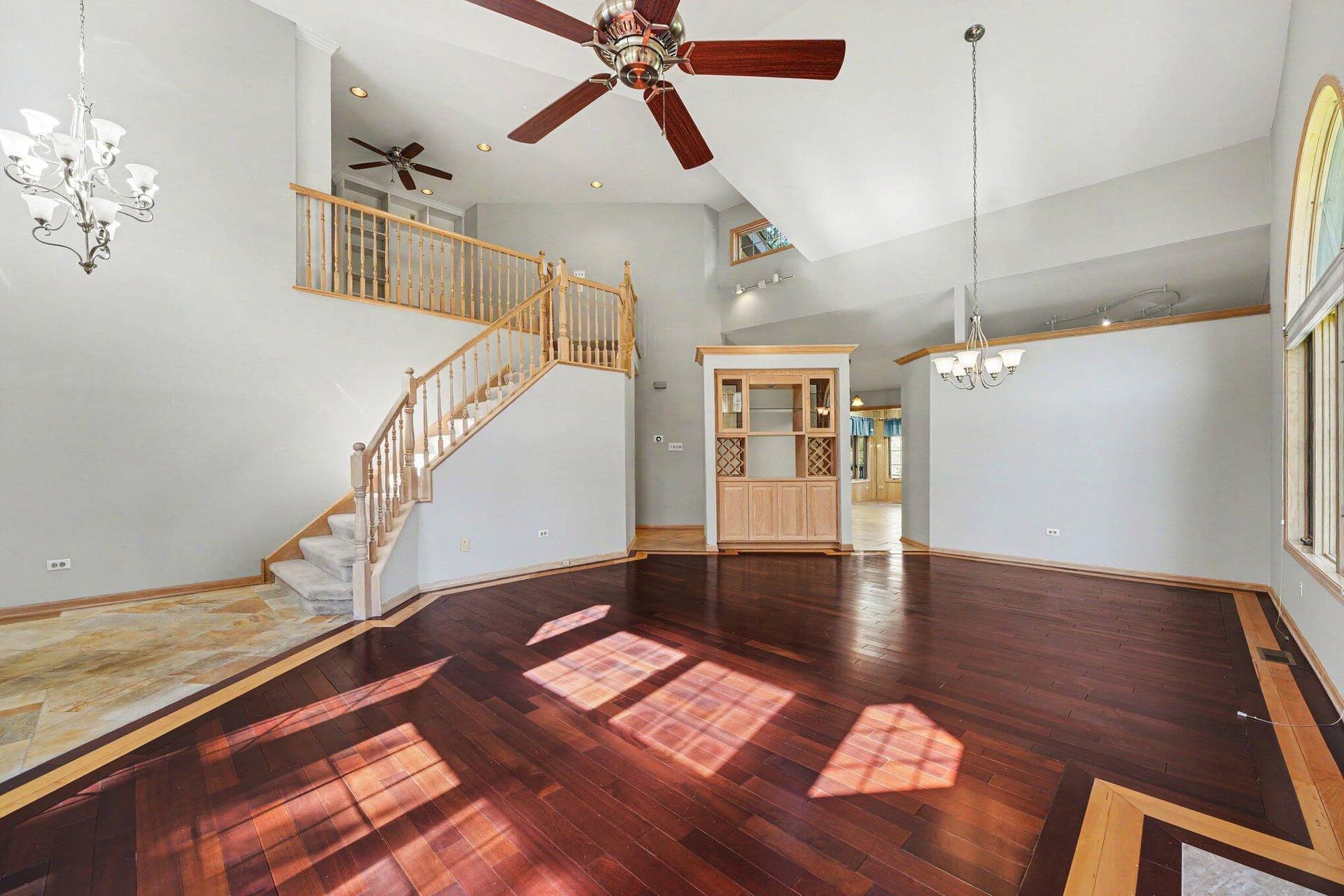 Wide view of living room