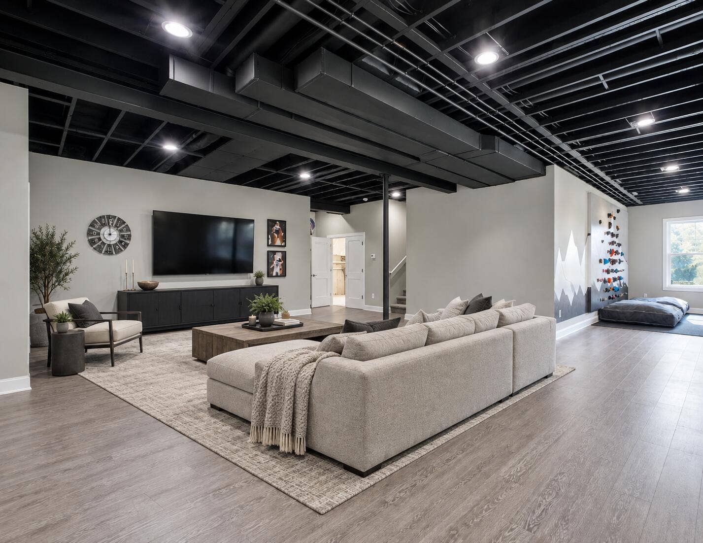 Basement living space