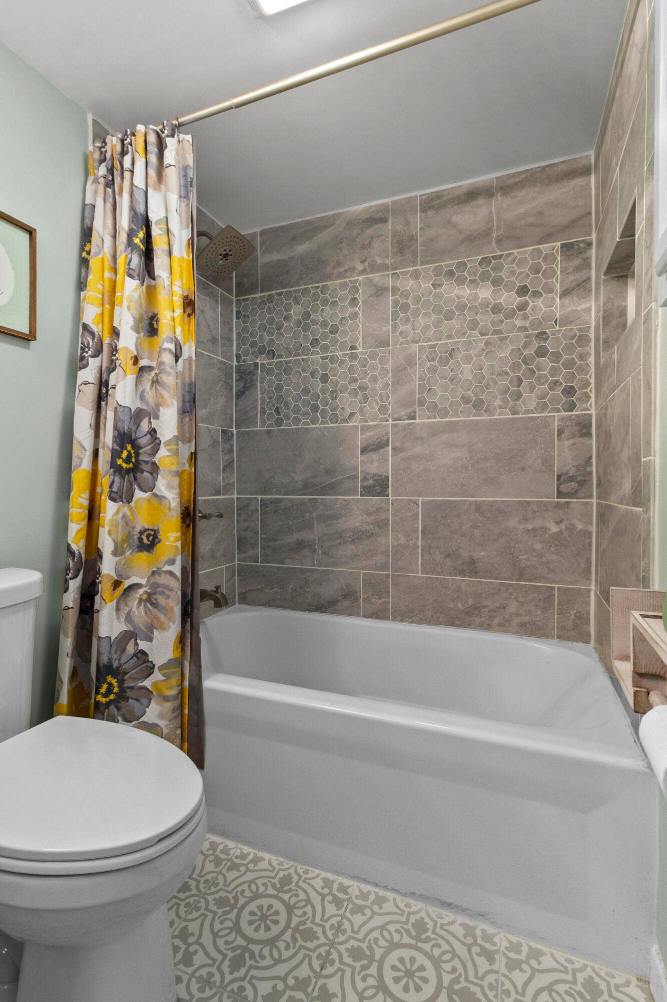 New Soaking Tub with Tile Surround