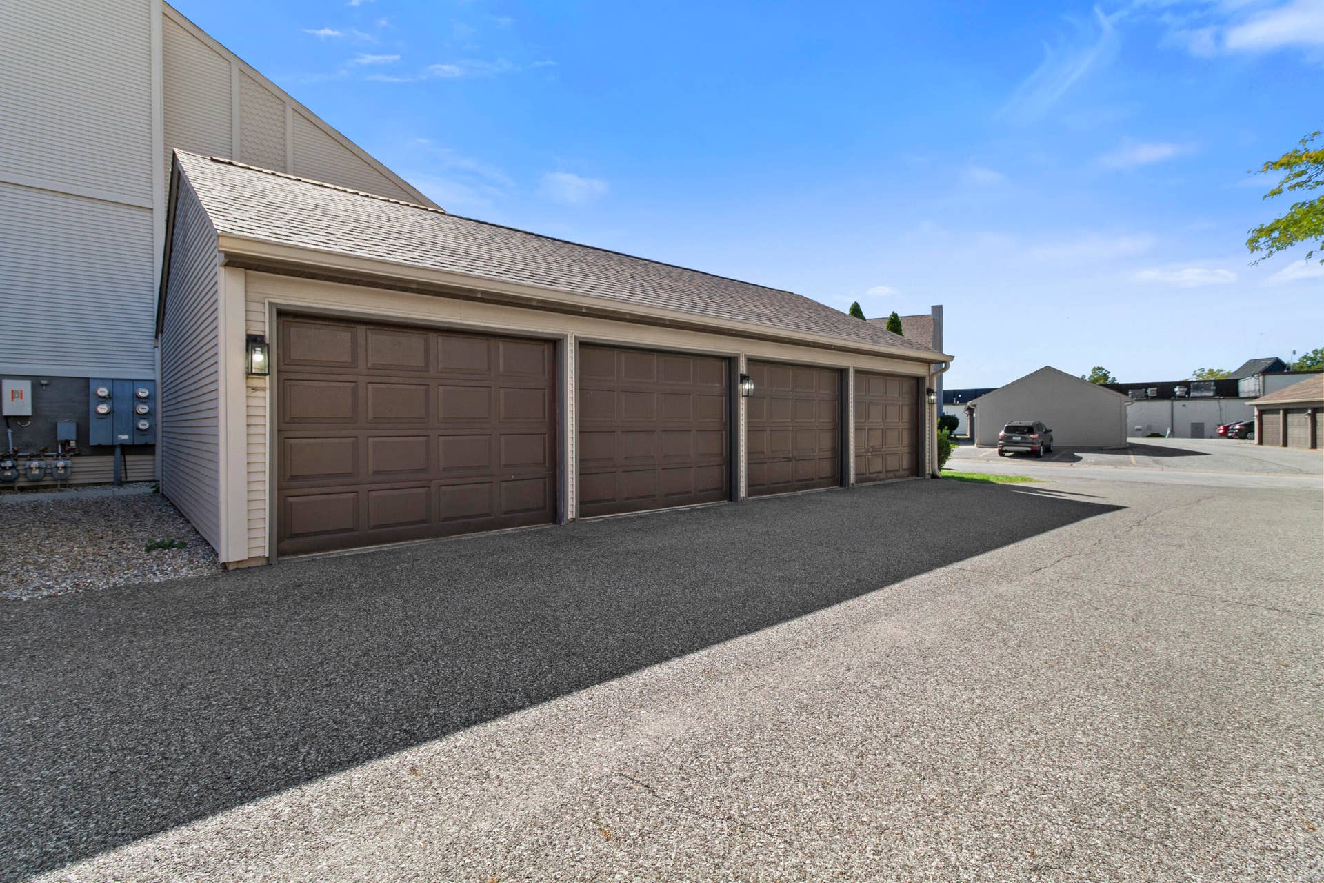 One Car Garage with Storage.