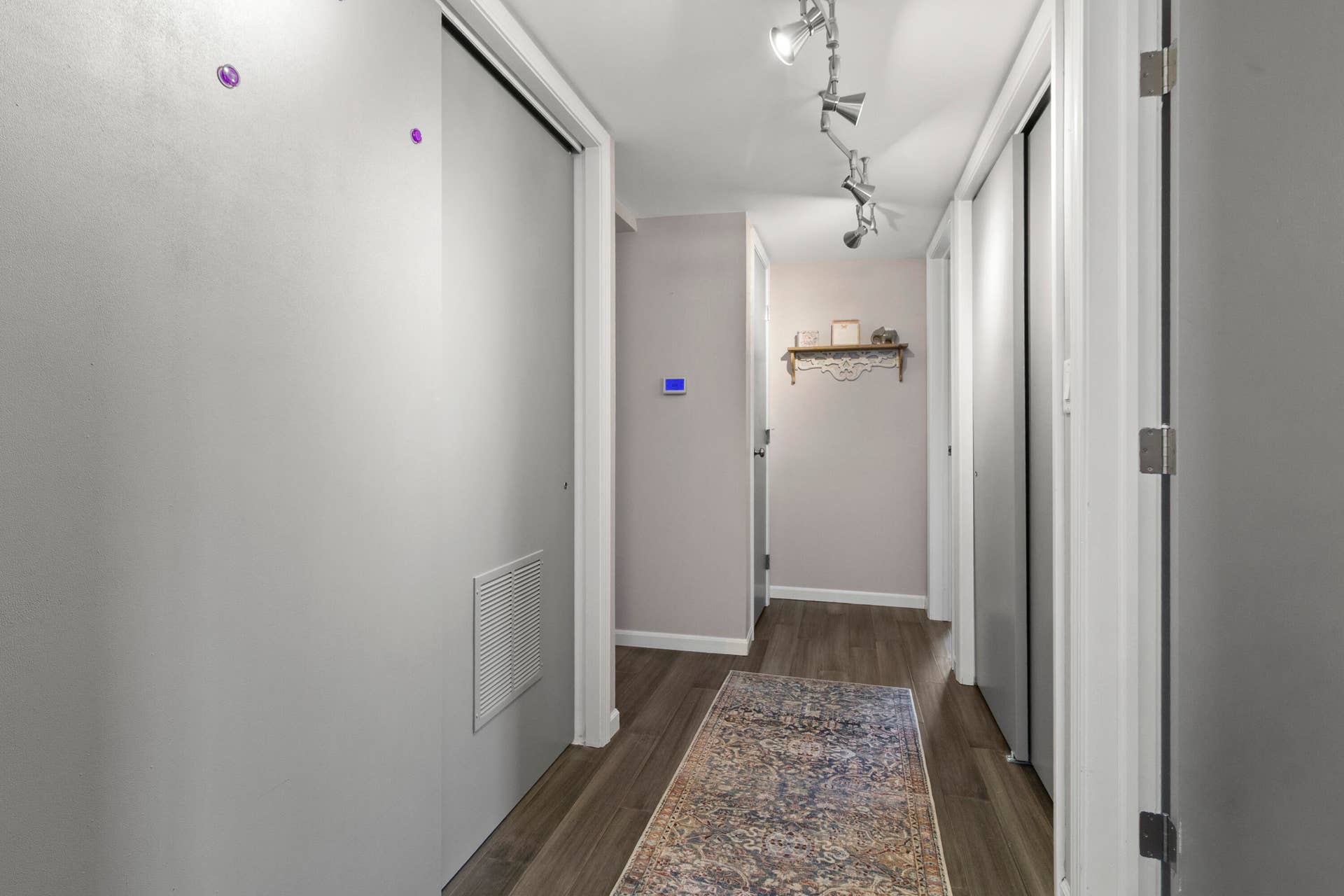 Updated Hallway with Laundry Closet