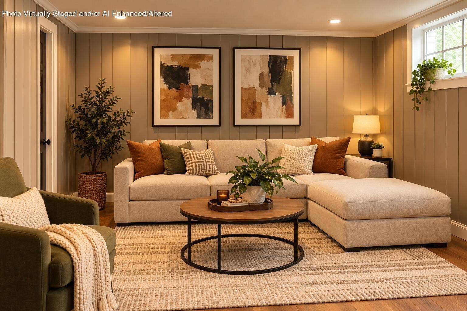 Cozy Taupe Living Room Retreat