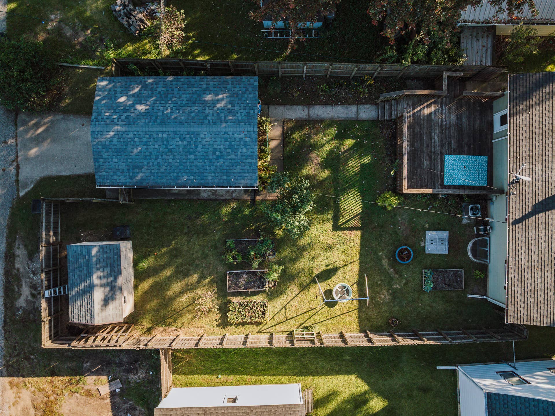 424 Dickson Street, Michigan City, IN 46360 Back Yard Aerial