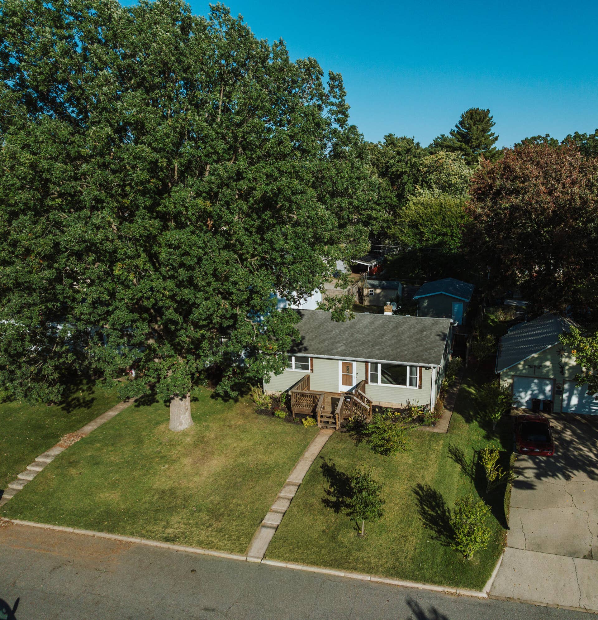 424 Dickson Street, Michigan City, IN 46360 Front View Aerial