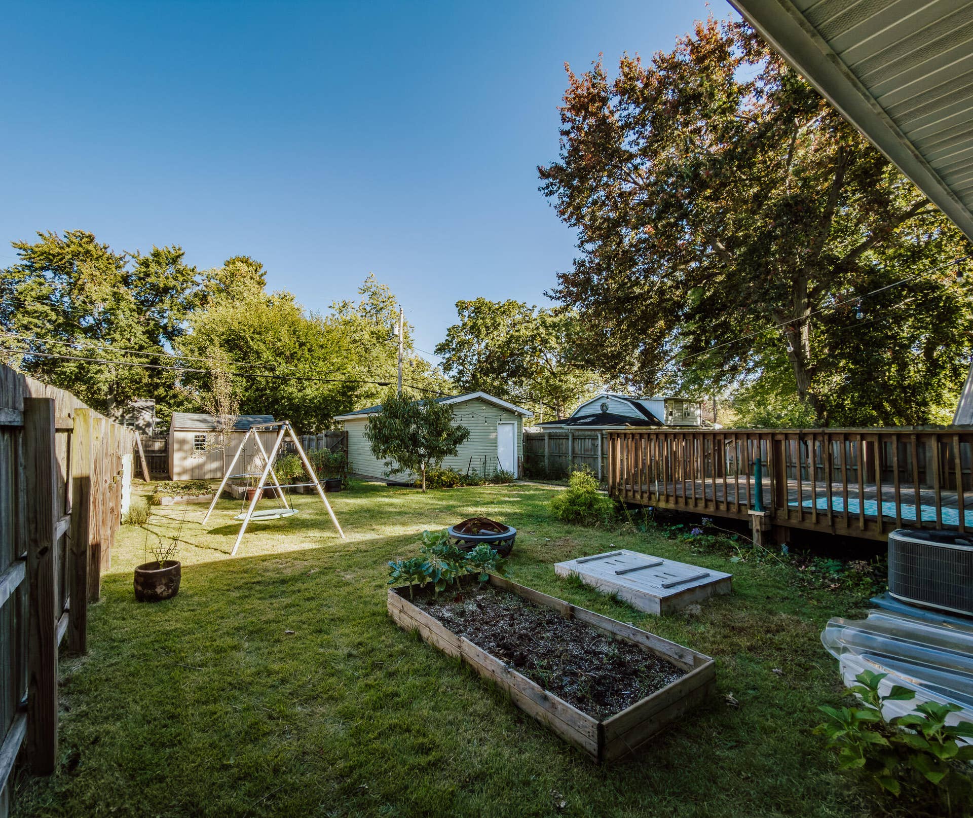 424 Dickson Street, Michigan City, IN 46360 Back Yard Detail