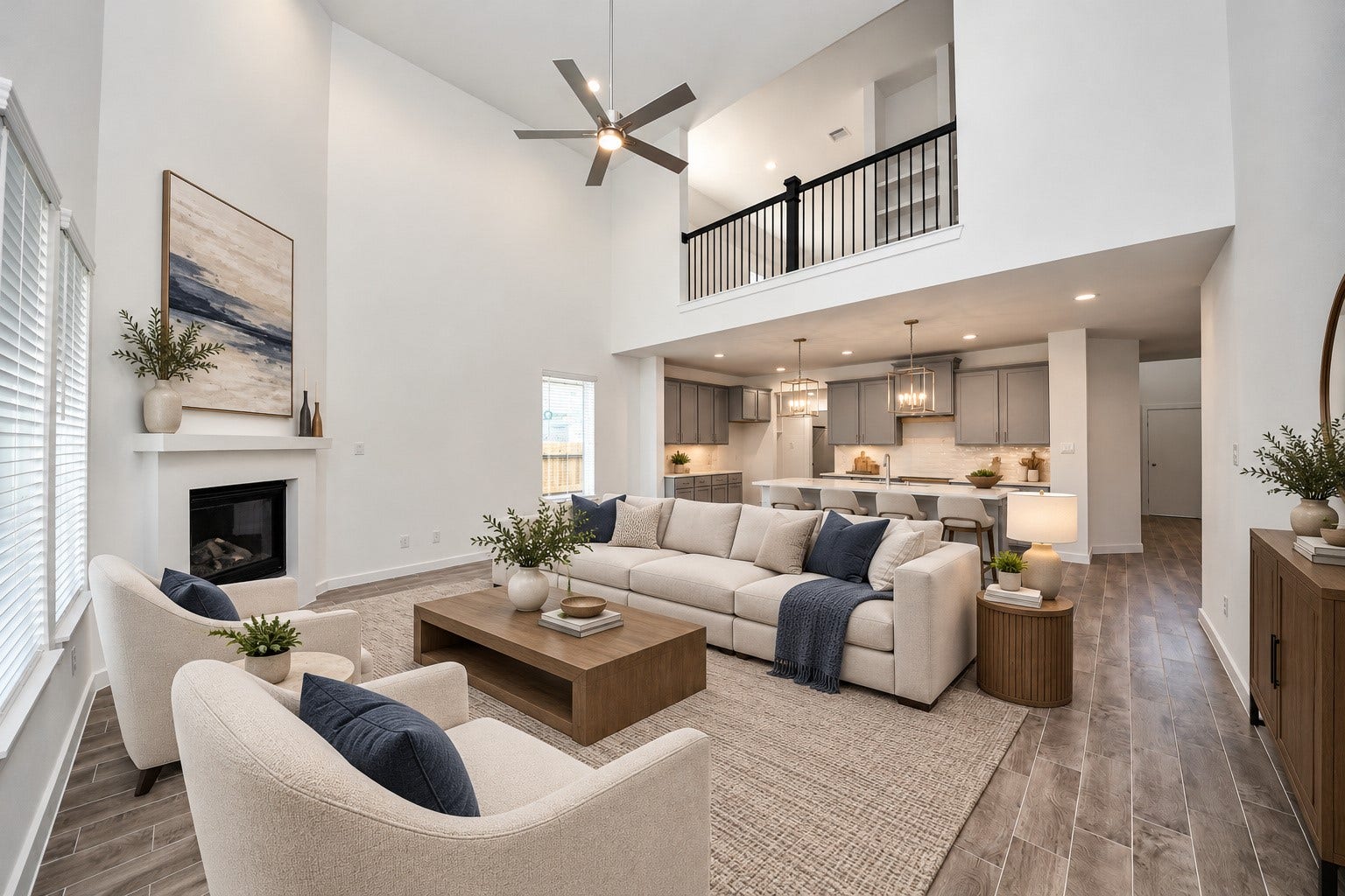 26395 Viva Drive, Magnolia, TX 77355 Virtually Staged - Living Room.