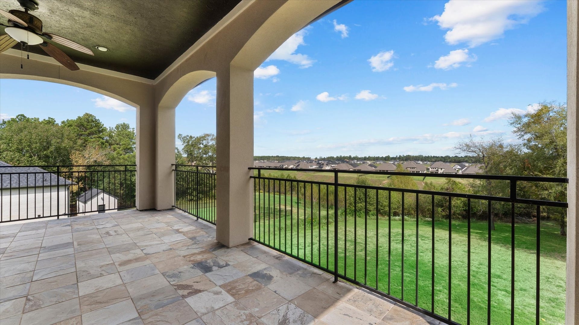 19182 Grandview Point, Montgomery, TX 77356 View from the upstairs balcony. Not shown is the canal.