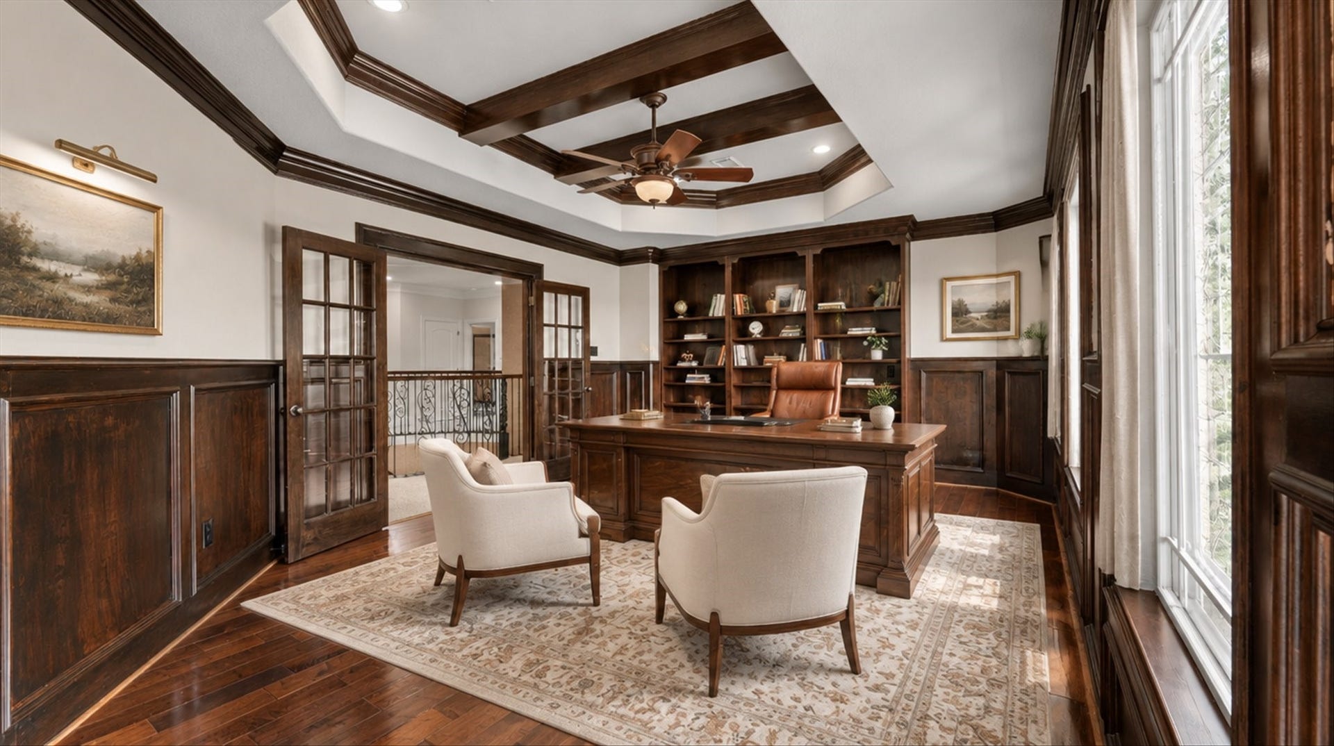 19182 Grandview Point, Montgomery, TX 77356 The home office is virtually staged.