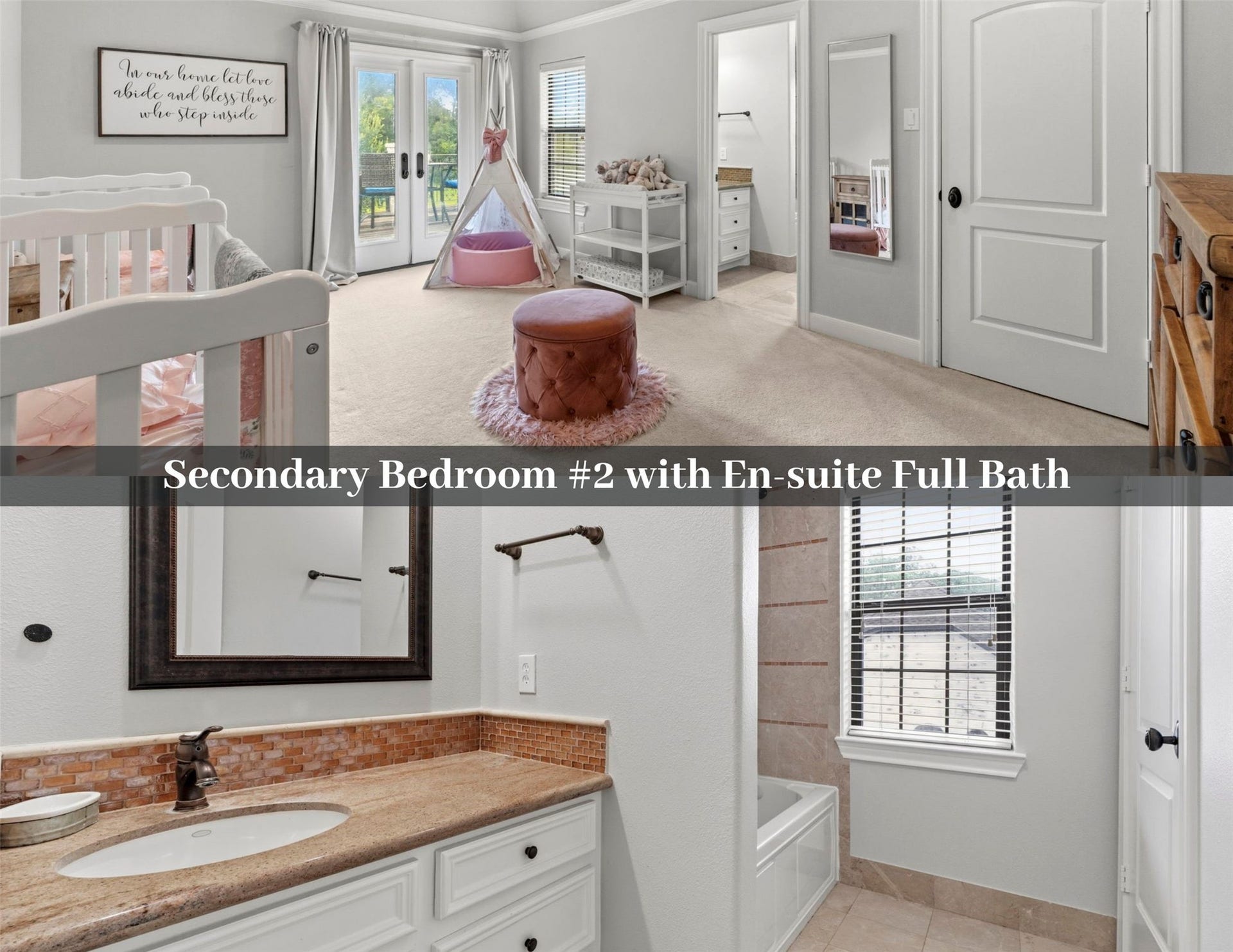 4903 Westerdale Drive, Fulshear, TX 77441 The largest upstairs bedroom measures an impressive 18' 12' and includes a private en-suite bath plus direct access to a private balcony overlooking the backyard!