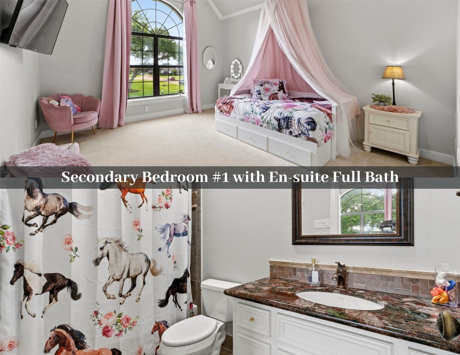 4903 Westerdale Drive, Fulshear, TX 77441 Spacious 15' 13' secondary bedroom with its own private en-suite full bath.