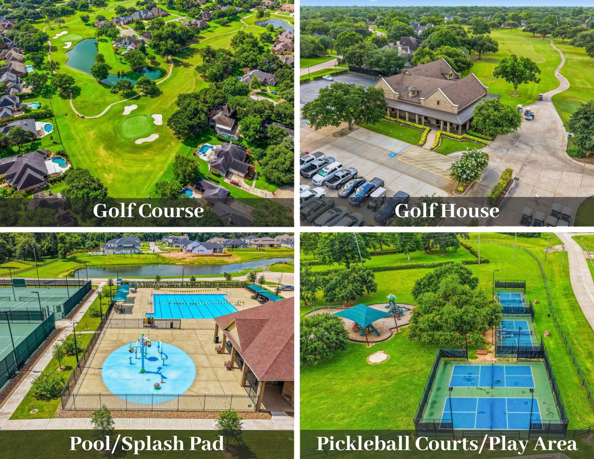 4903 Westerdale Drive, Fulshear, TX 77441 Just a few of the many amenities Weston Lakes has to offer, including golf, pickleball, tennis, fitness center, clubhouse w/ restaurant, resort-style pool, splash pad, parks, trails, and more.