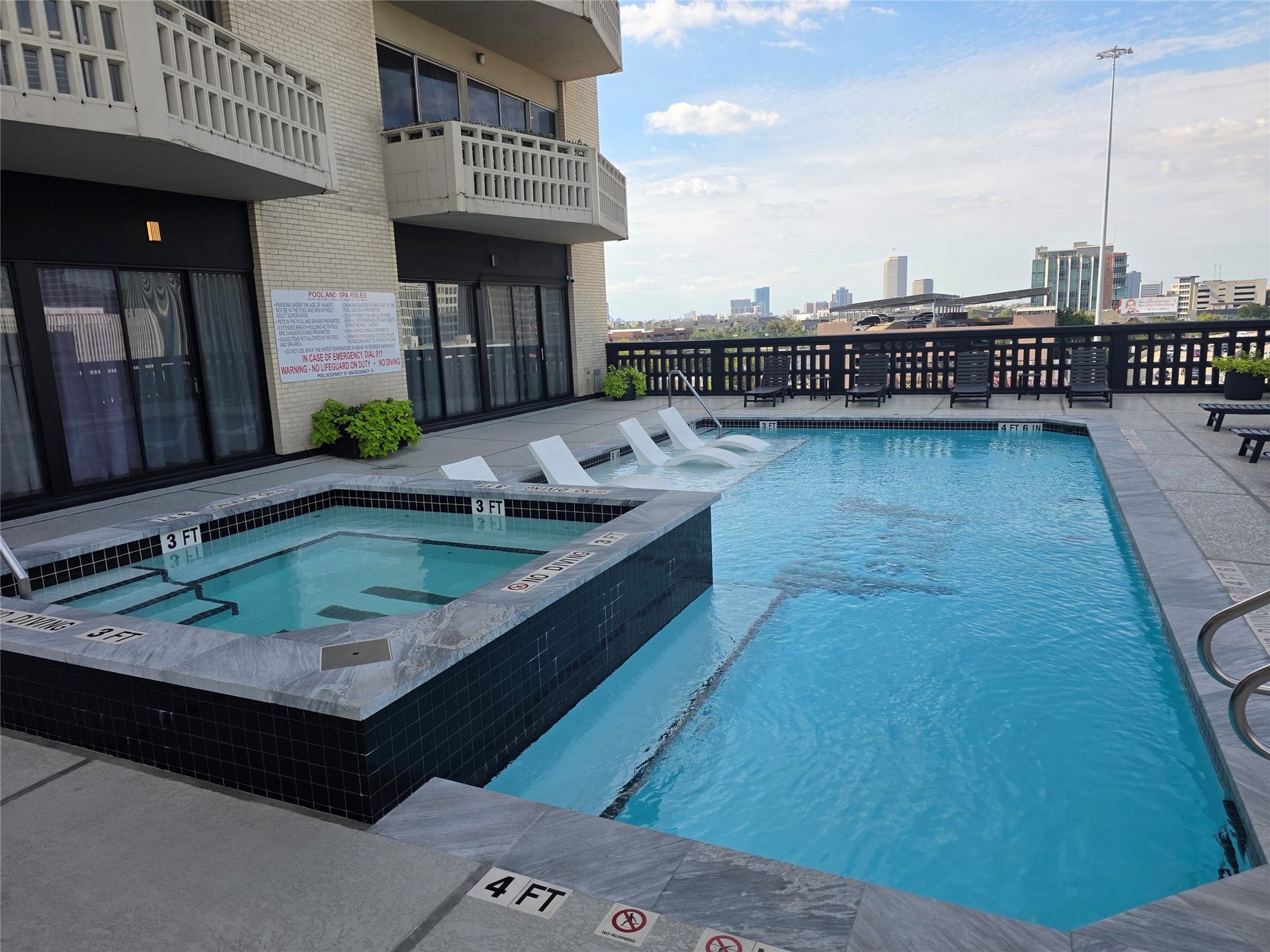 Luxury pool with views