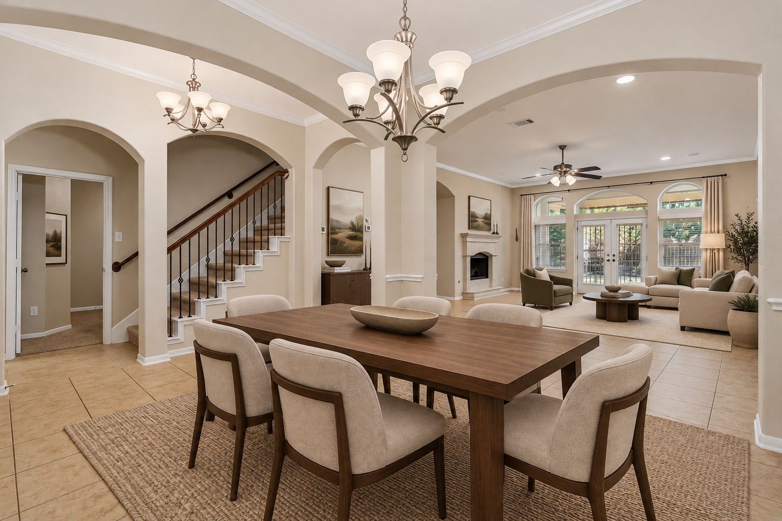 314 Trillium Drive, Sugar Land, TX 77479 Located at the front of the home, the formal dining room provides an elegant setting for entertaining.
