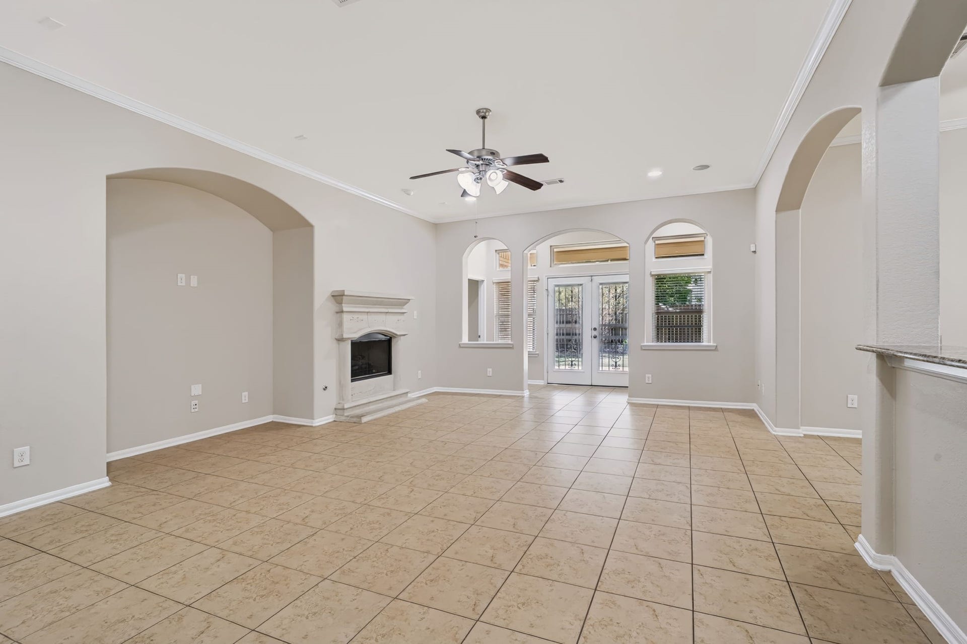 314 Trillium Drive, Sugar Land, TX 77479 Tile flooring throughout the main living areas offers durability and easy maintenance.
