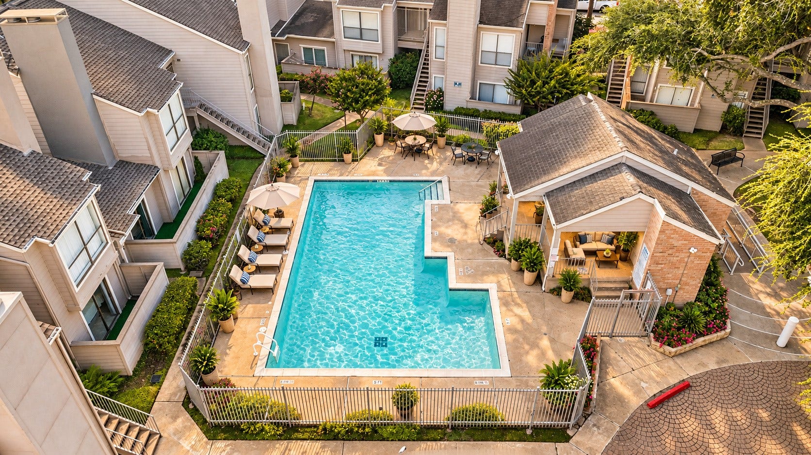 6701 Sands Point Drive, #61, Houston, TX 77074 Enjoy your own community pool in the summer months!
(Virtually staged)