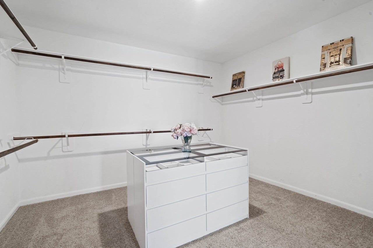10110 Whitney Reach Drive, Rosharon, TX 77583 Primary Closet with Storage