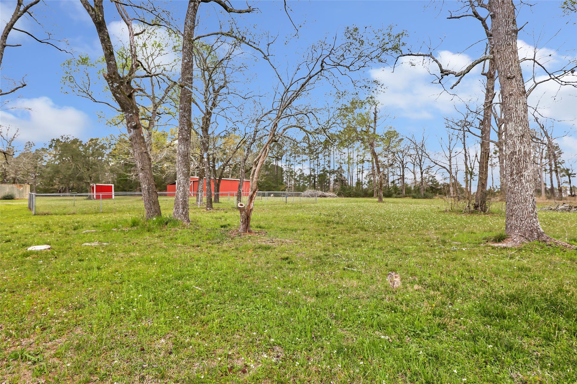 17659 E FM 1097 ROAD, Willis, TX 77378 VIEW OF THE SHOP & WELL HOUSE FROM THE EAST SIDE OF THE PROPERTY...