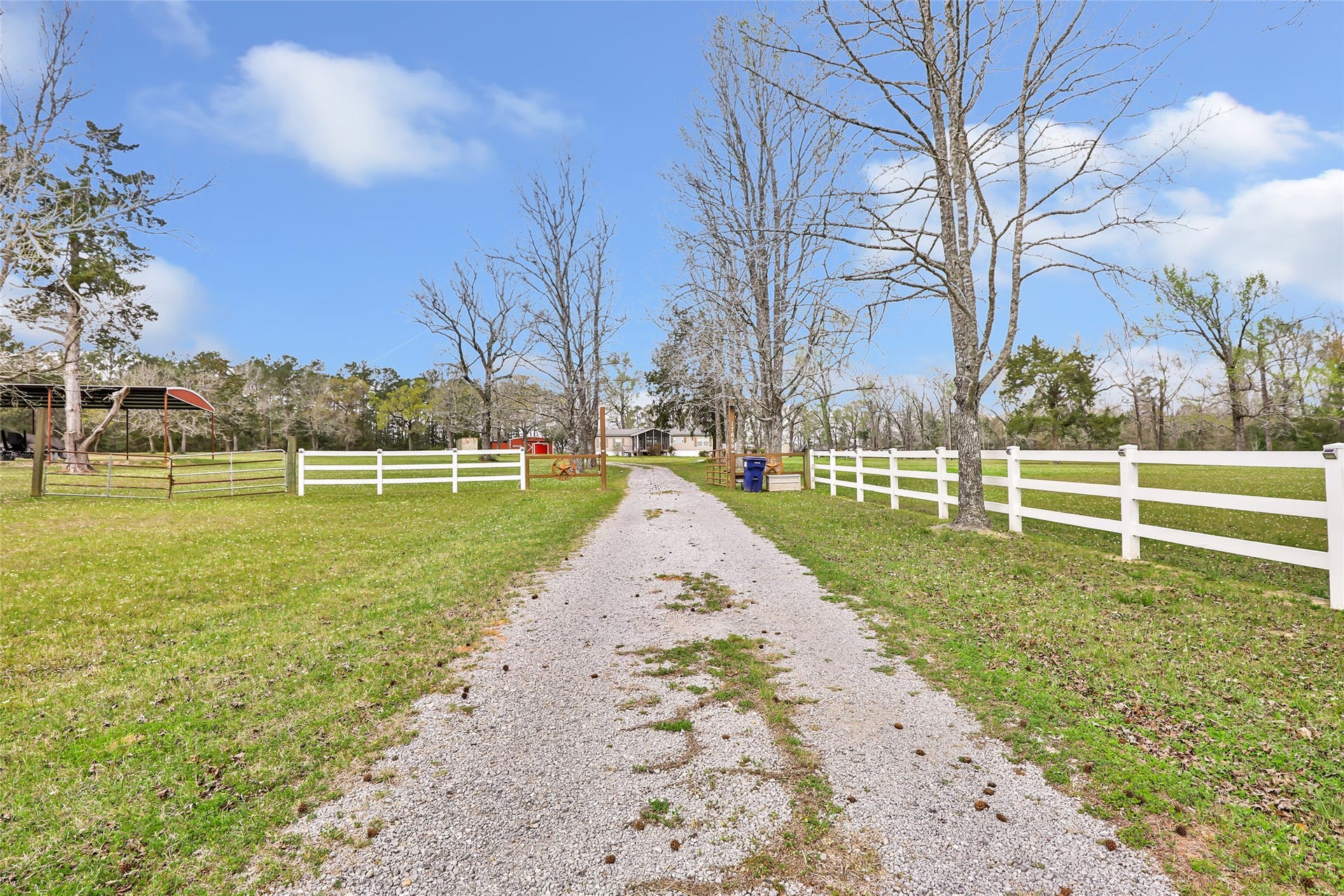 17659 E FM 1097 ROAD, Willis, TX 77378 INCOME PRODUCING PROPERTY... FROM FRONT ENTRANCE- HAS ELECTRONIC GATE - VIEW OF THE PROPERTY FROM FM 1097... PROPERTY IS FENCED ON ALL 4 SIDES...