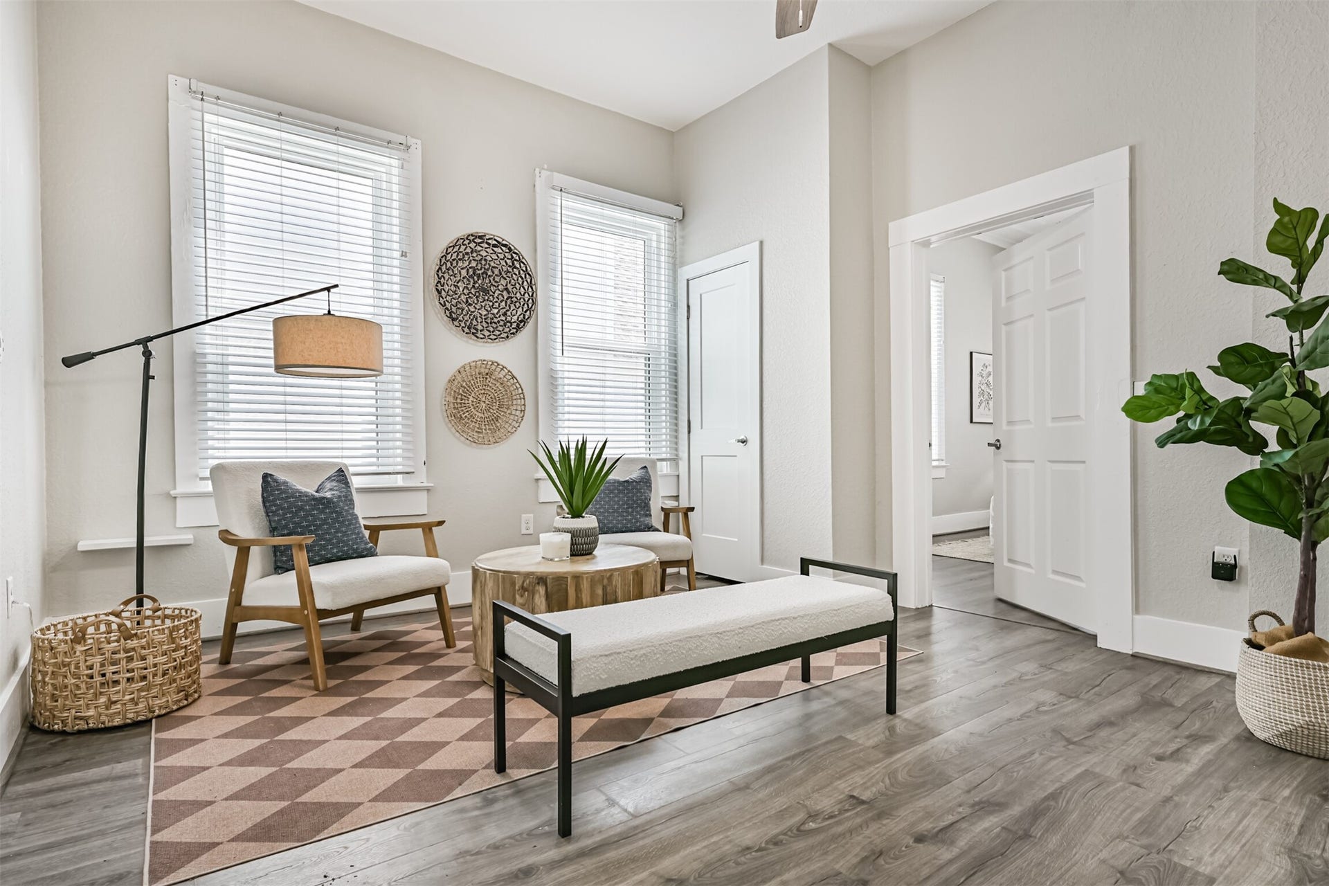 Second floor entertainment space.