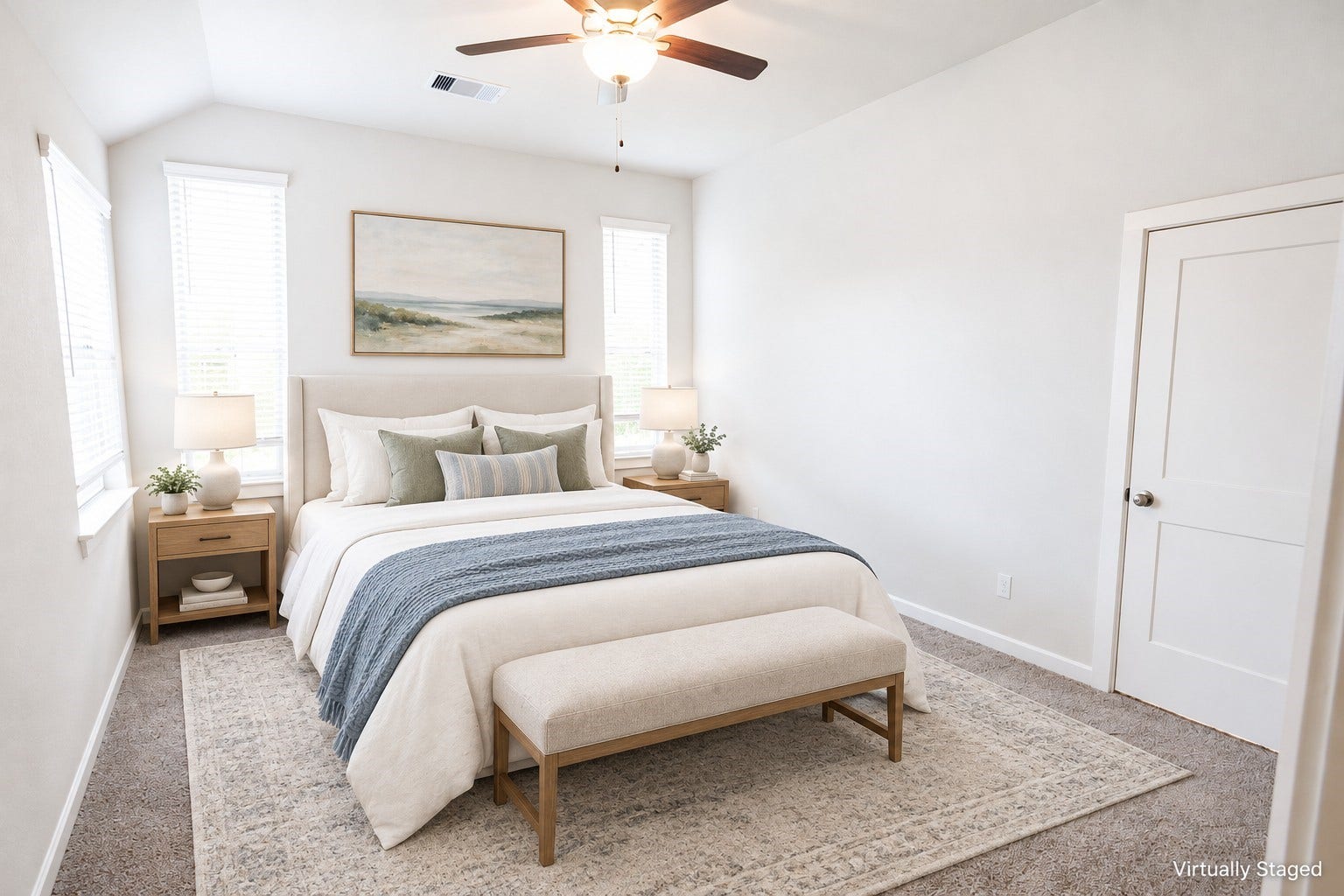 7912 Spring Run Drive, Magnolia, TX 77354 Virtually STaged. Primary Bedroom