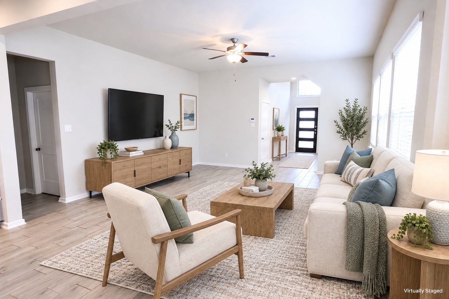 7912 Spring Run Drive, Magnolia, TX 77354 Virtually Staged . Living Room