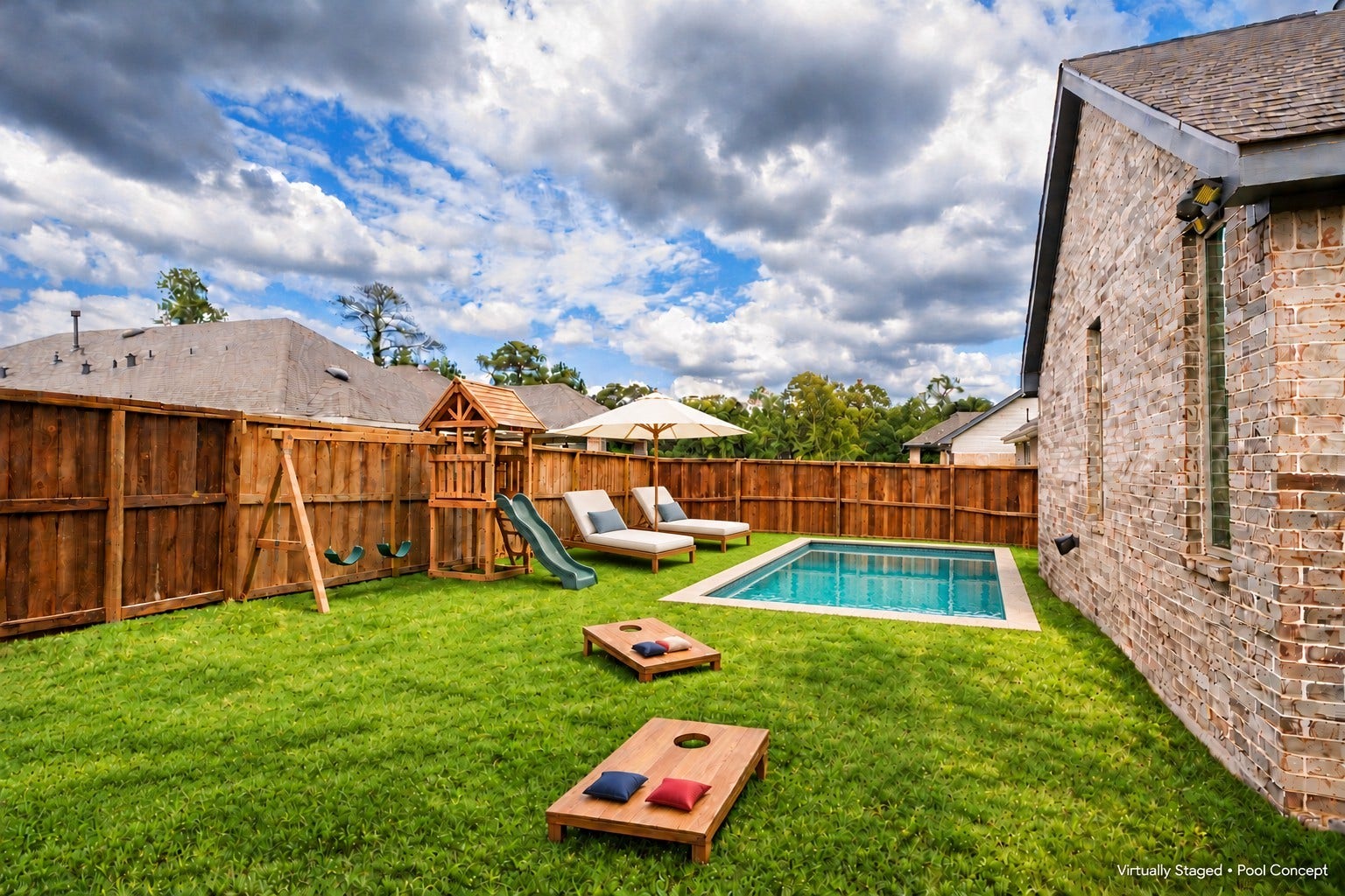 7912 Spring Run Drive, Magnolia, TX 77354 Virtually Staged