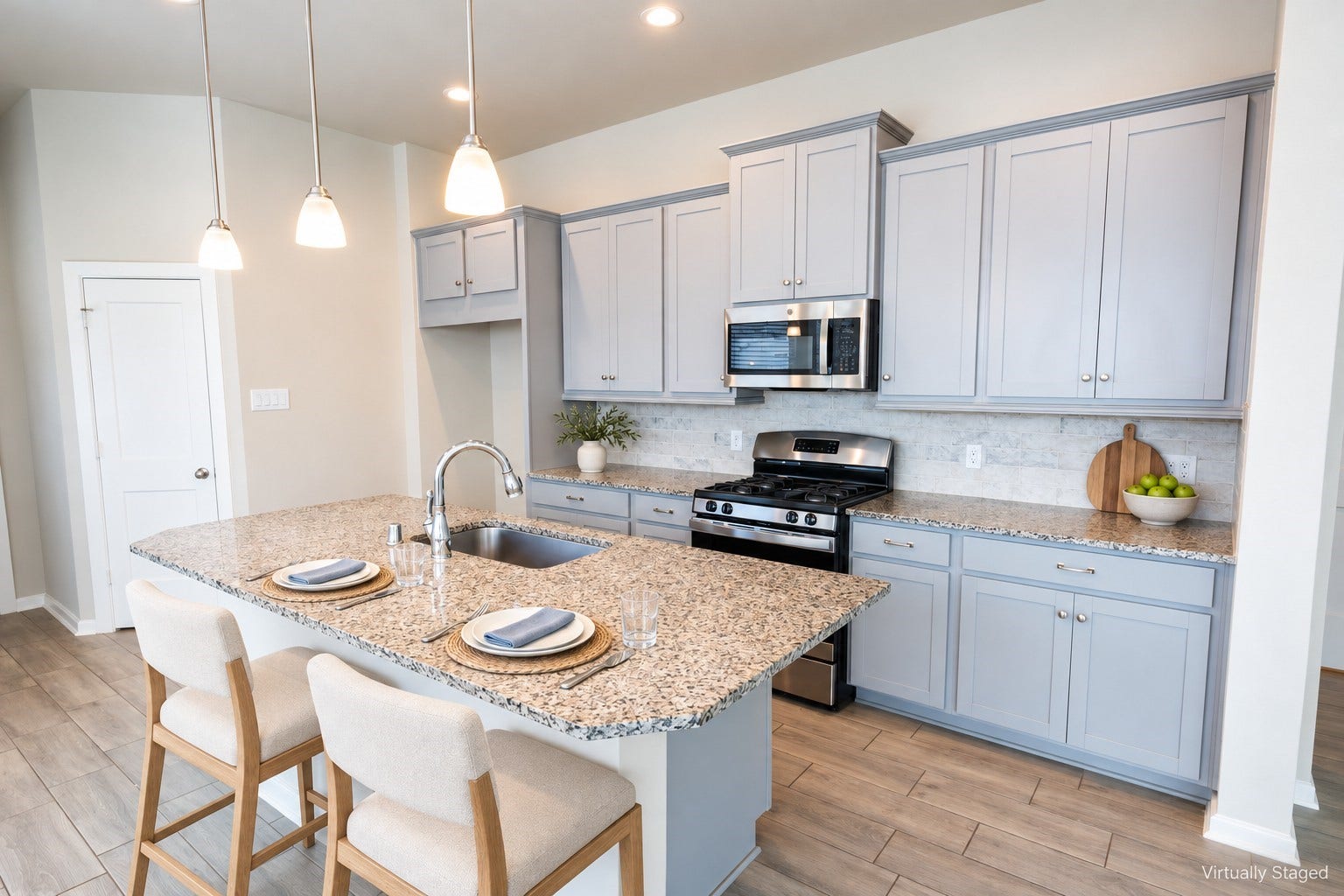 7912 Spring Run Drive, Magnolia, TX 77354 Virtually Staged. Beautiful Kitchen with granite countertops