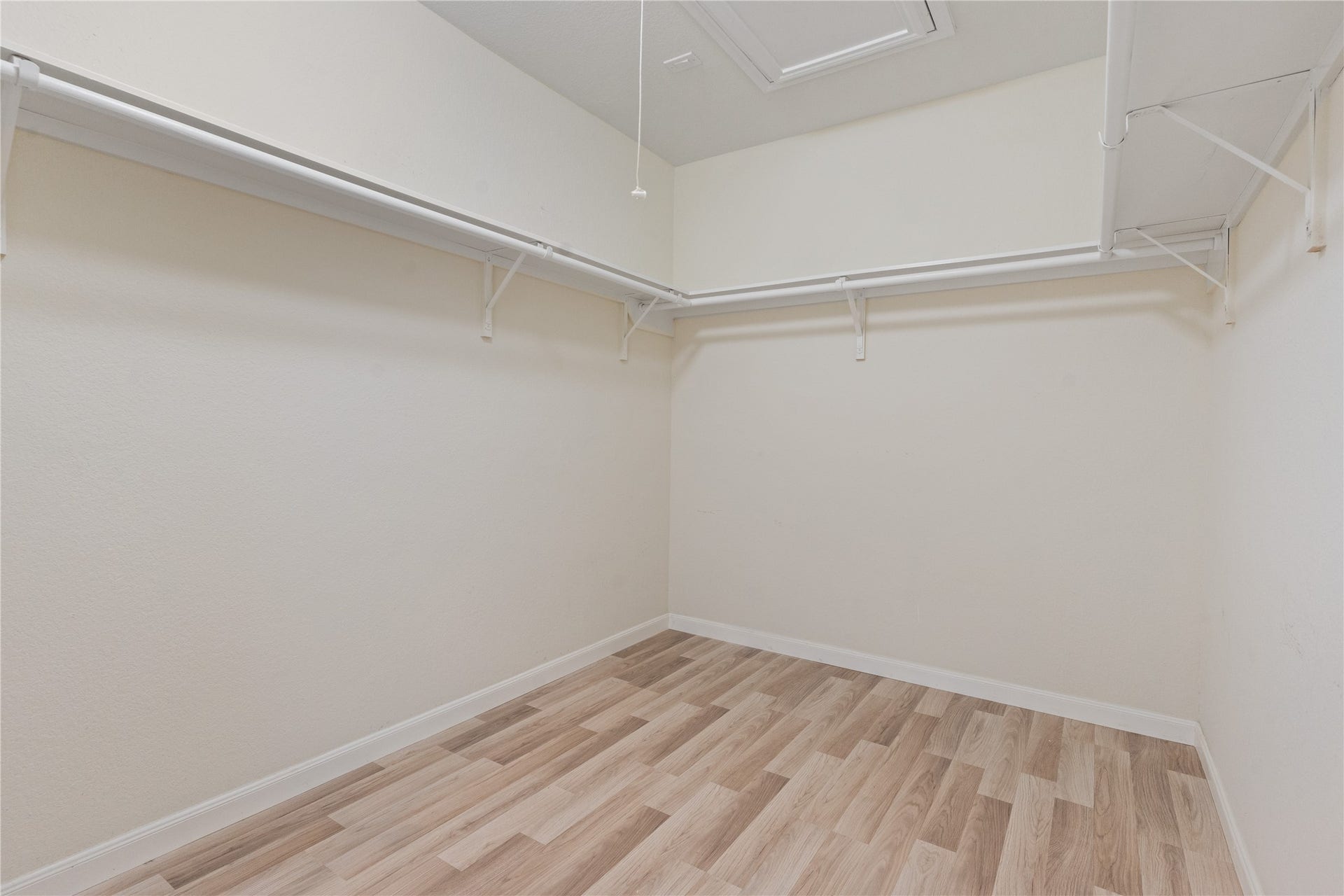 Master walk-in closet on 2nd floor