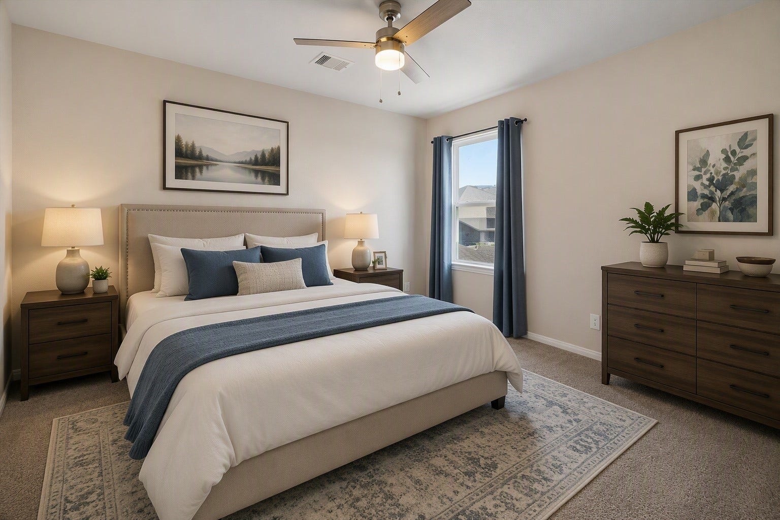 21264 Flowering Crape Myrtle Drive, Porter, TX 77365 One of the upstairs secondary bedrooms.
Digitally staged.