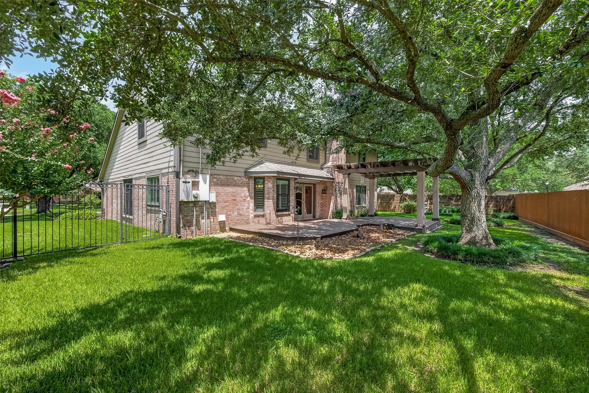 Large backyard with room for a pool.