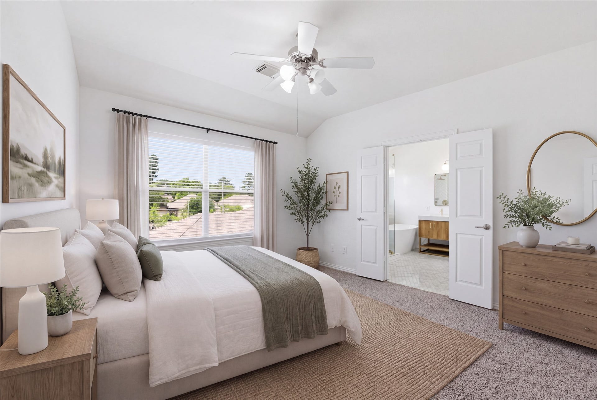 16023 Powder Springs Lane, Houston, TX 77070 Virtually staged primary bedrrom!