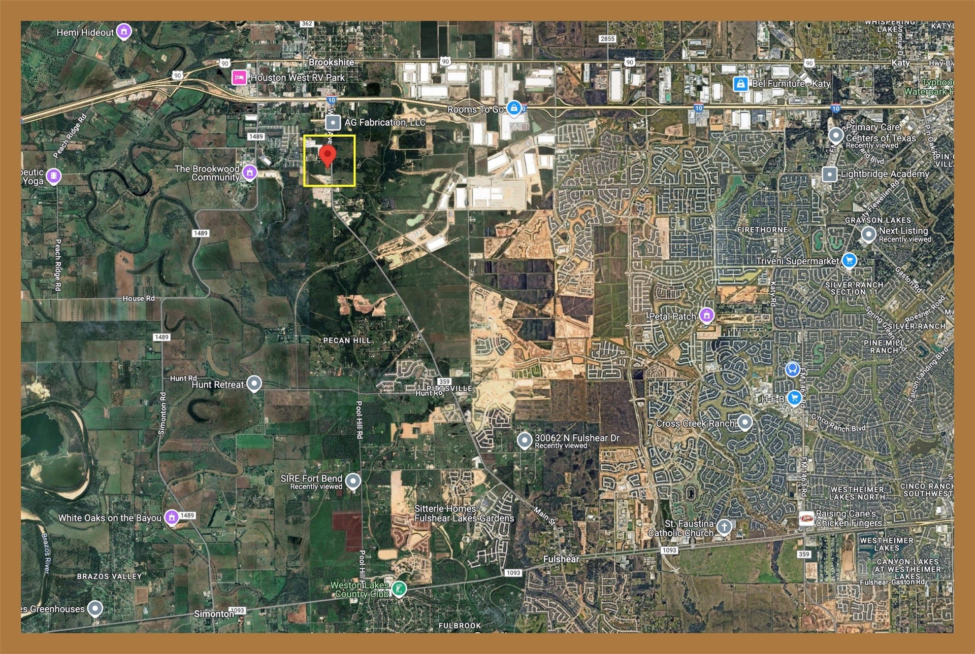 1606 FM 359, Brookshire, TX 77423 Property Location in Brookshire