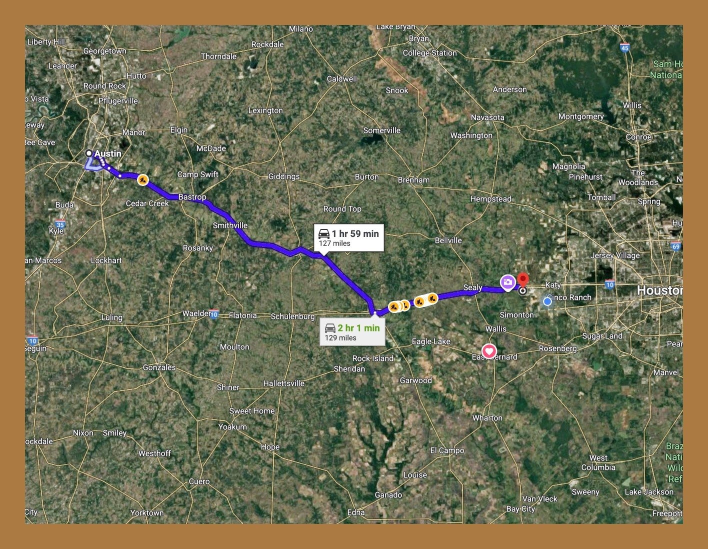 1606 FM 359, Brookshire, TX 77423 Location of the property from Austin Tx