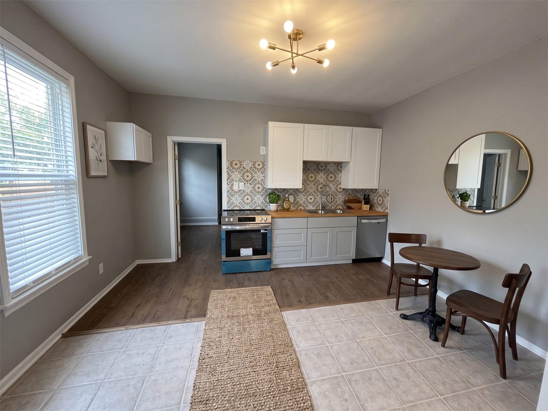 5129 Claremont Street, Houston, TX 77023 Unit 1 kitchen with virtual staging