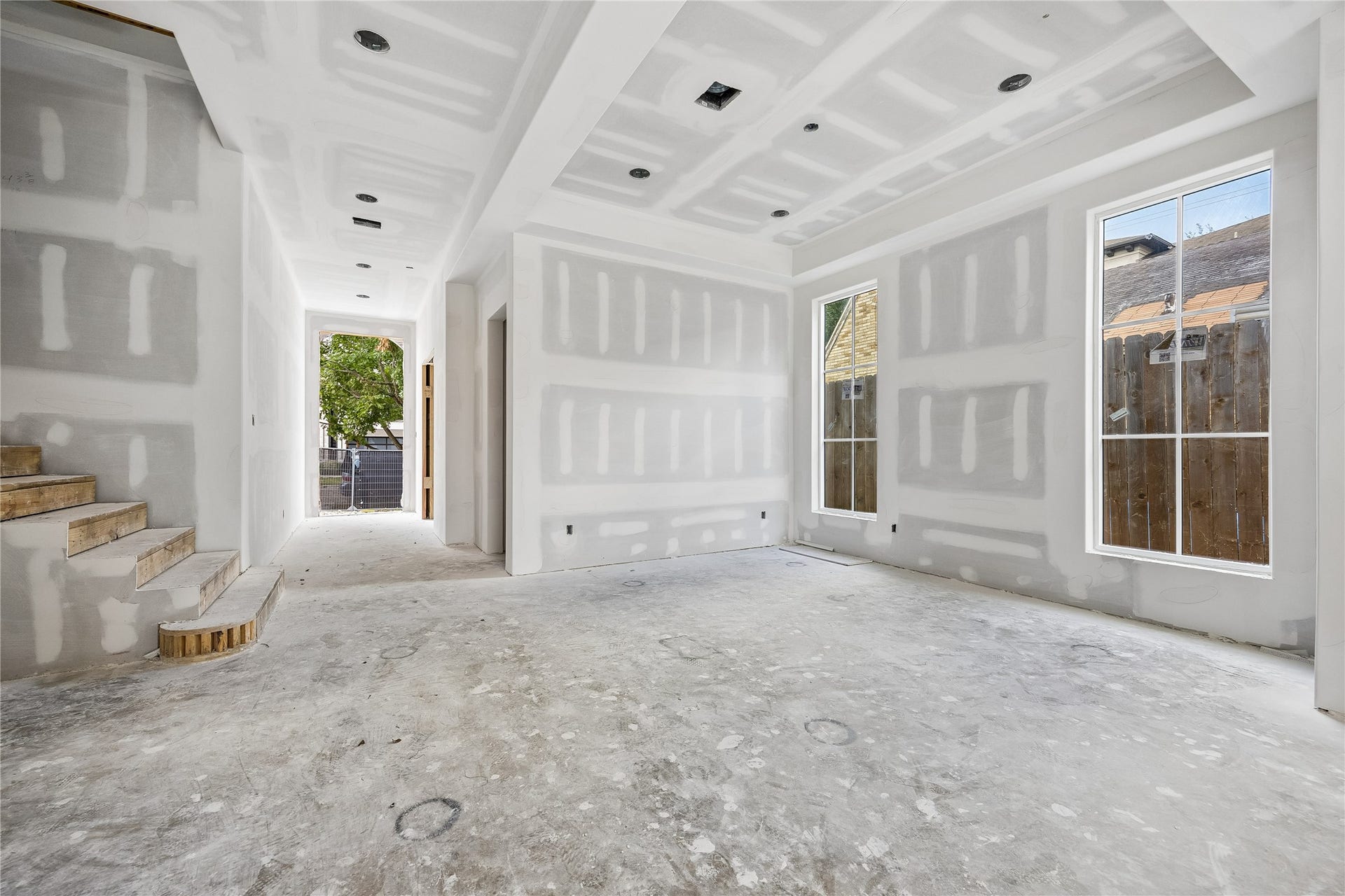 Formal Dining Room open to stairway