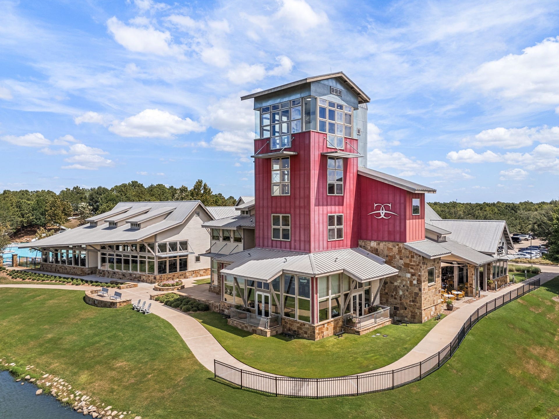 34 Edgemont Court, Fulshear, TX 77441 This landmark is the Cross Creek Ranch Community Center in Fulshear, recognized by its 70-foot observation tower. Residents use the complexs 6,500-square-foot fitness center, group classes, and reservable community room, while onsite Local Spot offers a convenient neighborhood destination for dining and gathering.