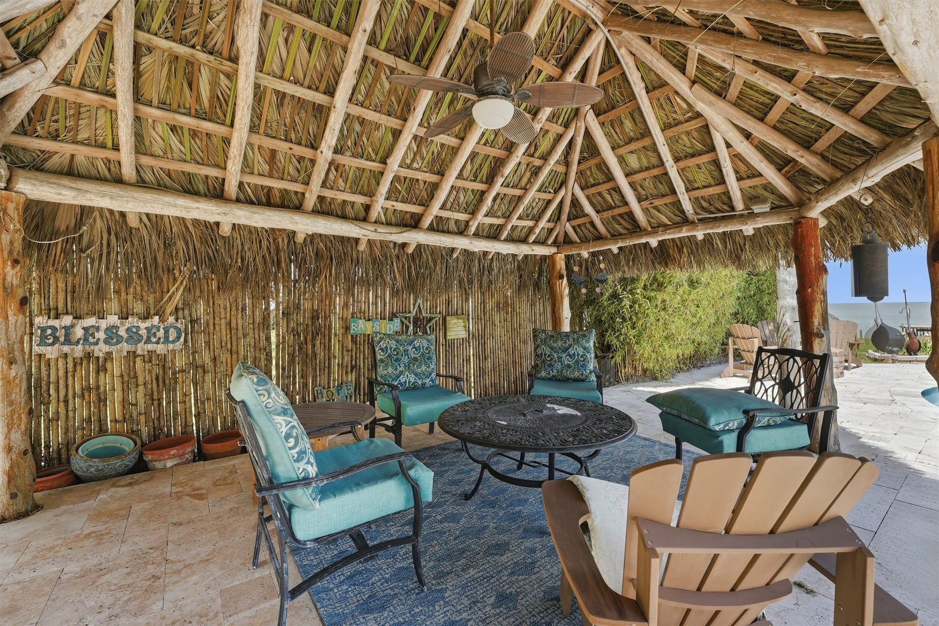 4019 Bayshore Drive Drive, Bacliff, TX 77518 Palapa area redone in March 2026